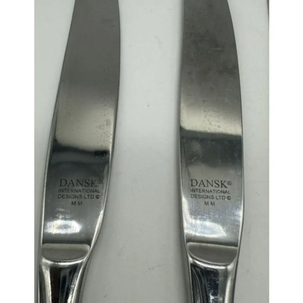 Dansk Stainless Steel Dinner Knives Set of 4 International Designs‎ MM Flatware